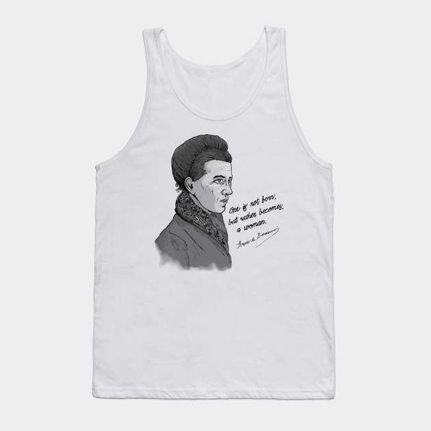 Beauvoir Quote Tank Top by ExistentialComics